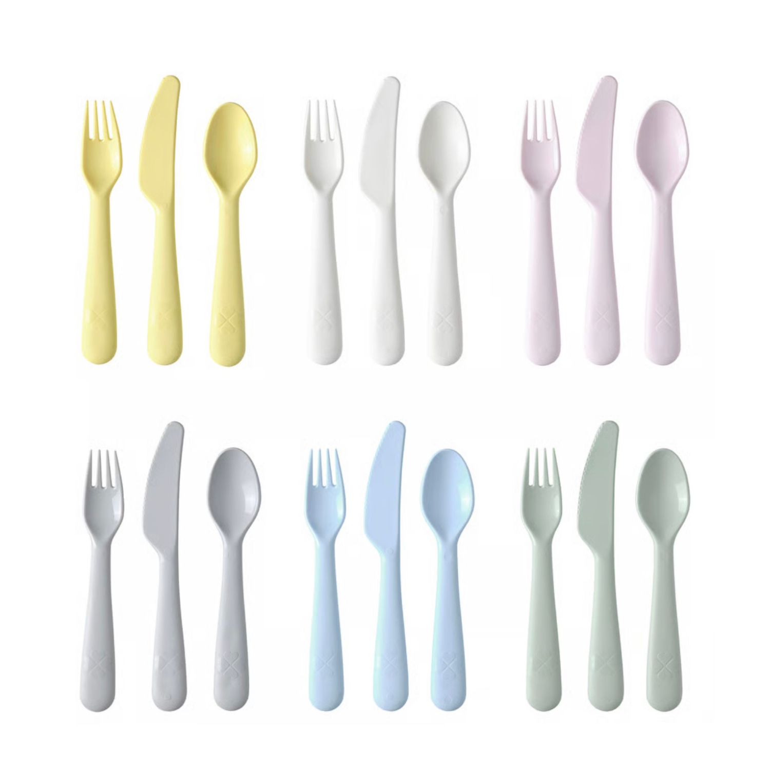 Pastel Reusable Kids Party Cutlery