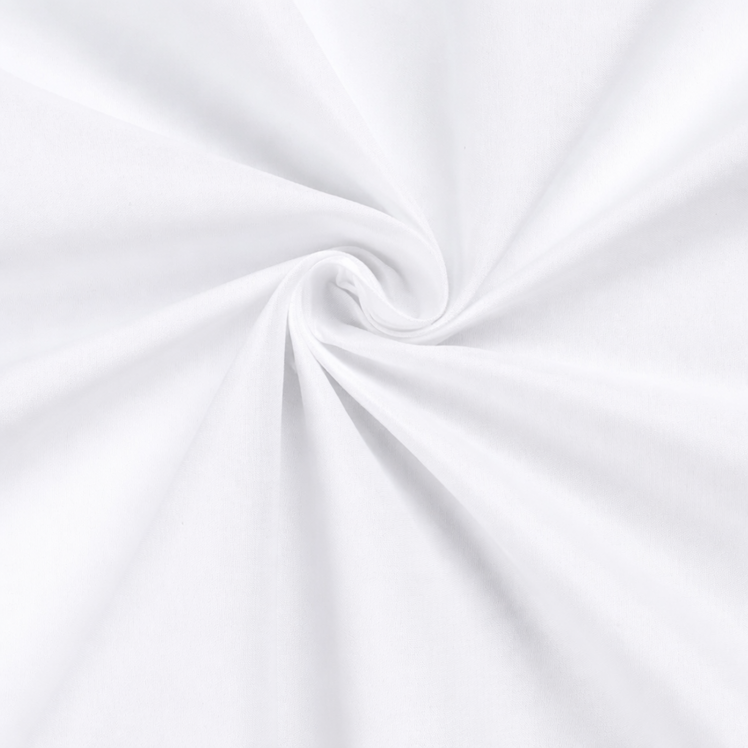 White Rectangle Polyester Fabric Tablecloth